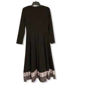 Black Long Sleeve Fit & Flare Size M